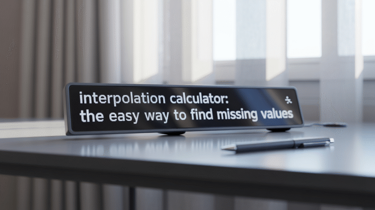 Interpolation Calculator
